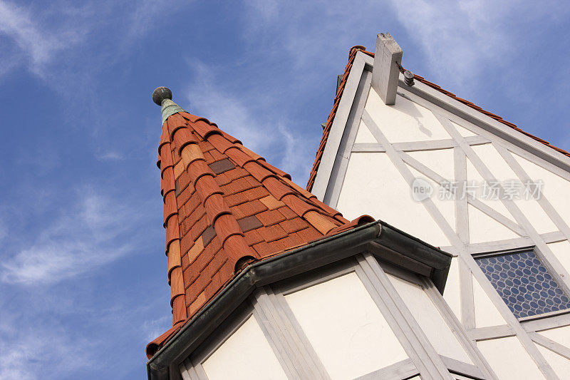 Alt Karlsbad Hanse House Museum，建筑，都铎风格，卡尔斯巴德，加州